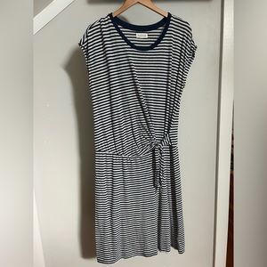 Striped wrap dress from Velvet by Graham Spencer